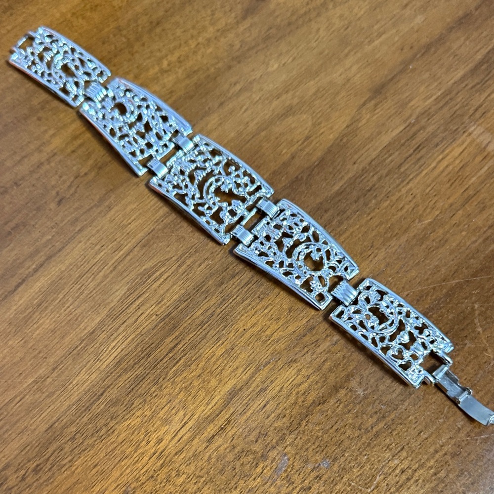 Sarah Coventry Silver Filigree Bracelet